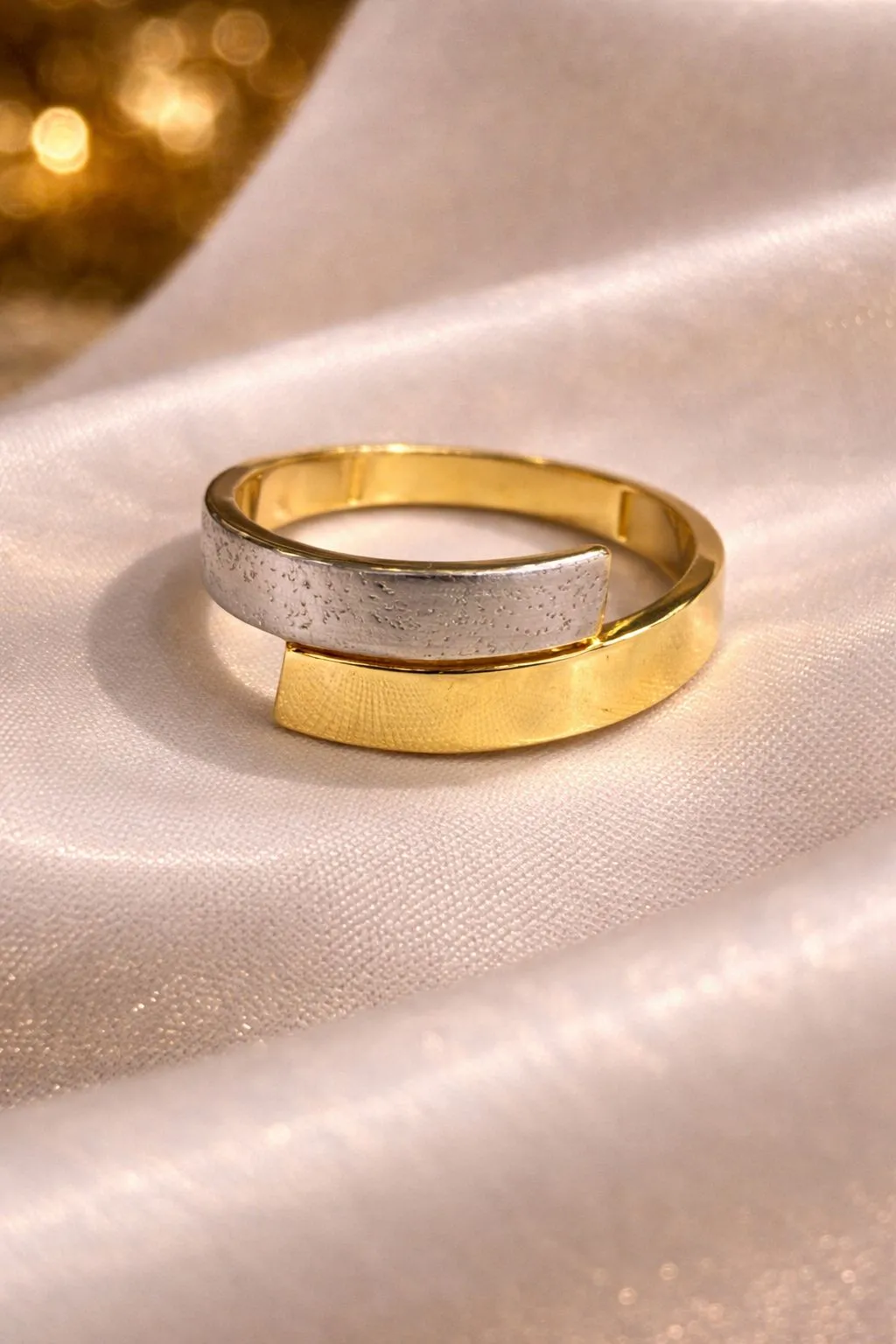 Favori Marka İki Renkli İtalyan Model Yüzük