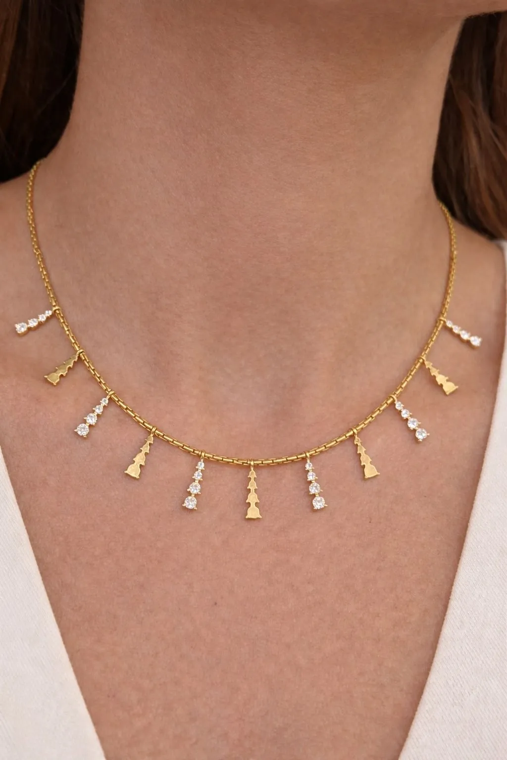 Favori Marka İtalyan Tasarım Model Kolye 40 Cm