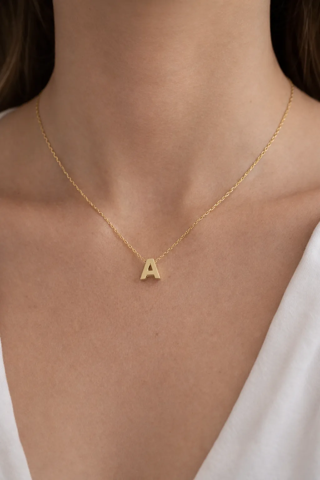 Favori Marka A Harfi Model Kolye