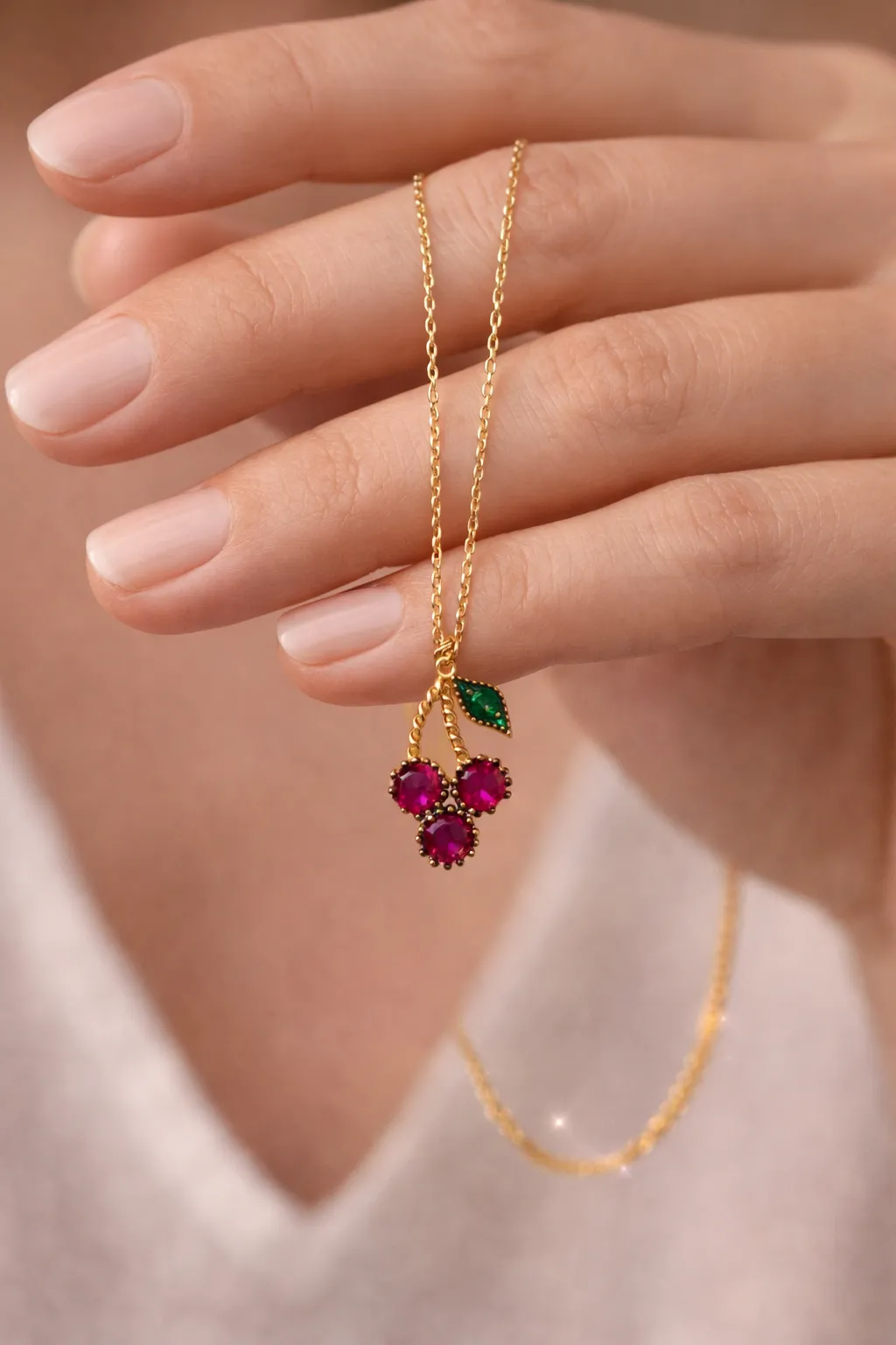 Favori Marka Kirazlı Kolye