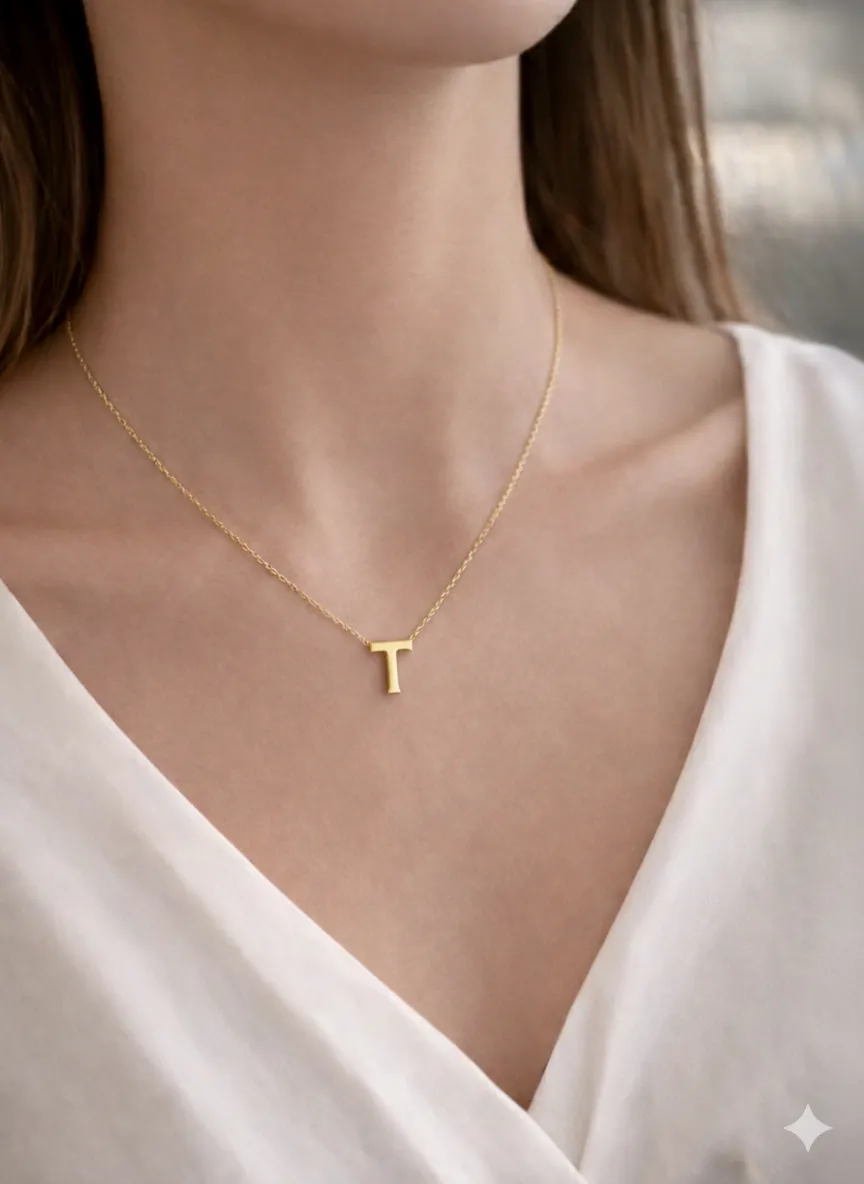 Favori Marka Harf Model Kolye