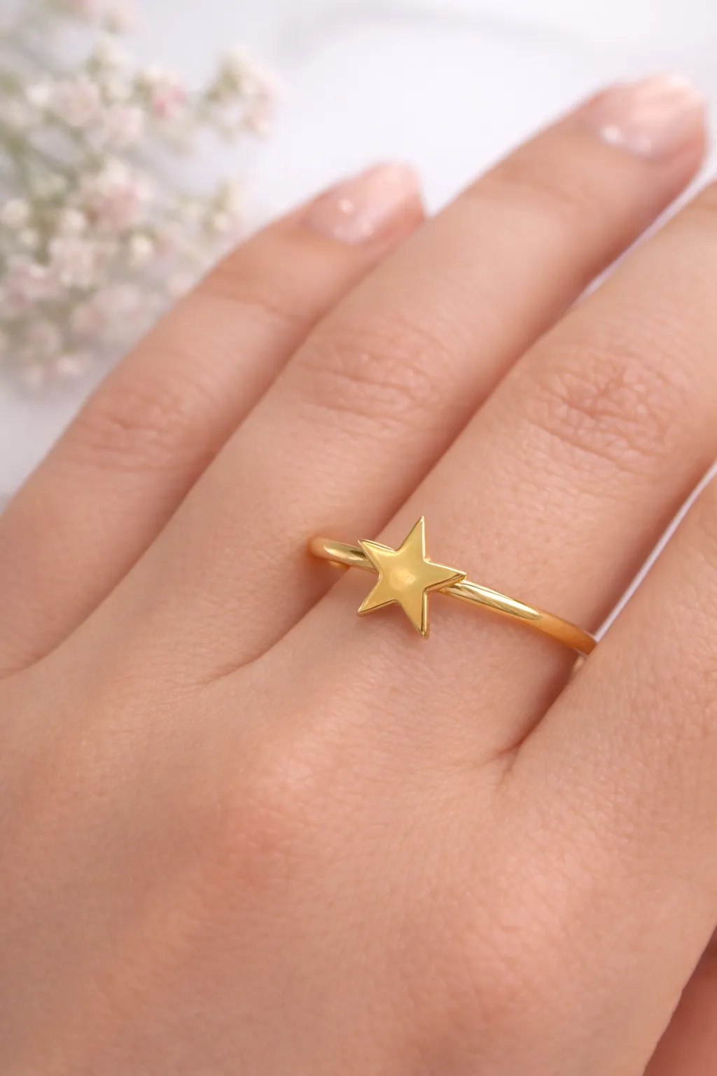 14 Ayar Yıldız Model Yüzük