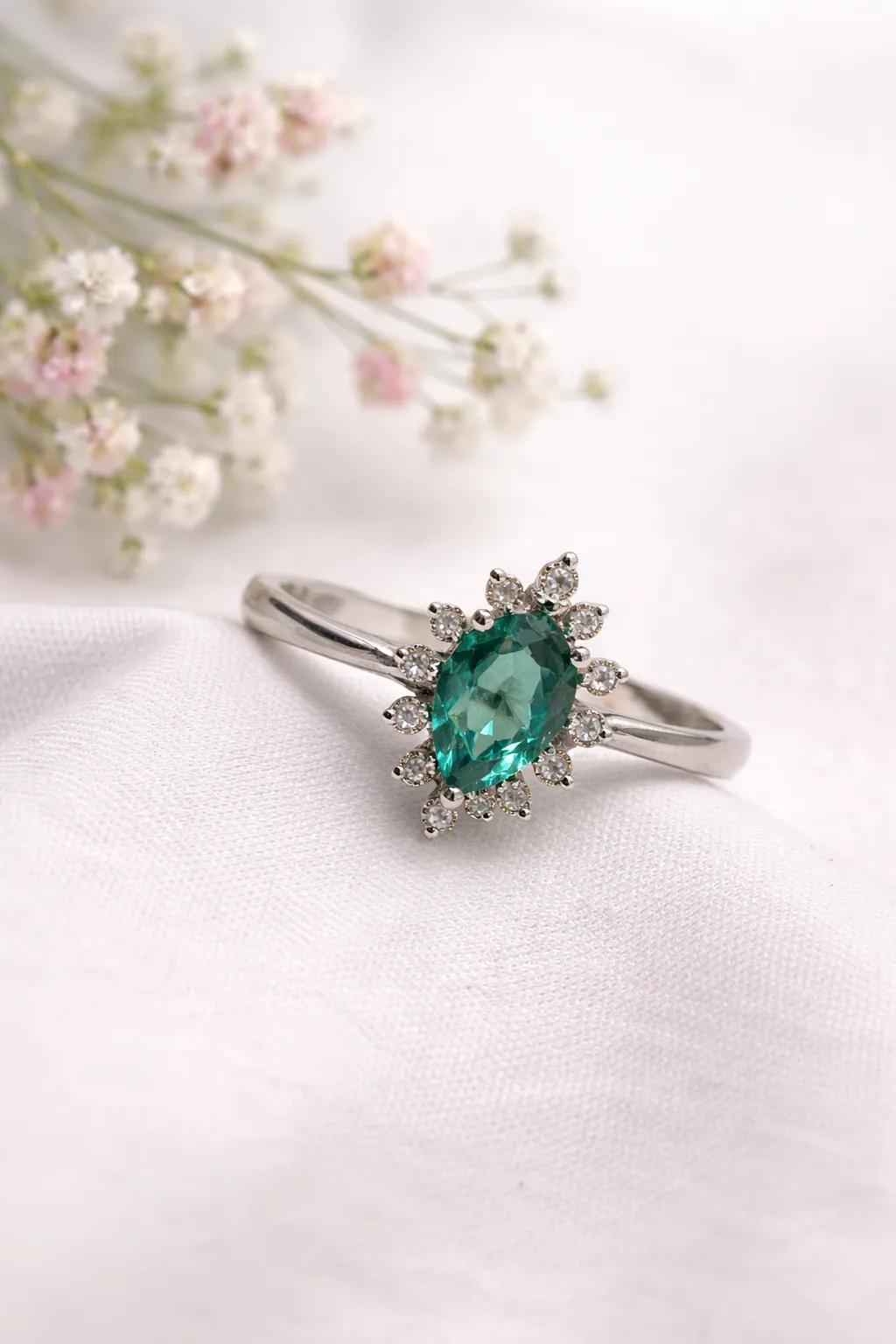 Favori Marka Yeşil Taşlı Yüzük