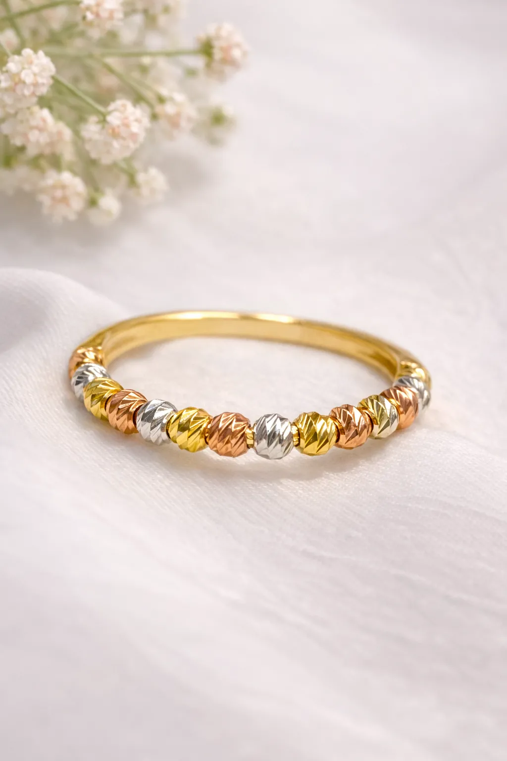 Favori Marka Üç Renk Dorikalı Model Yüzük