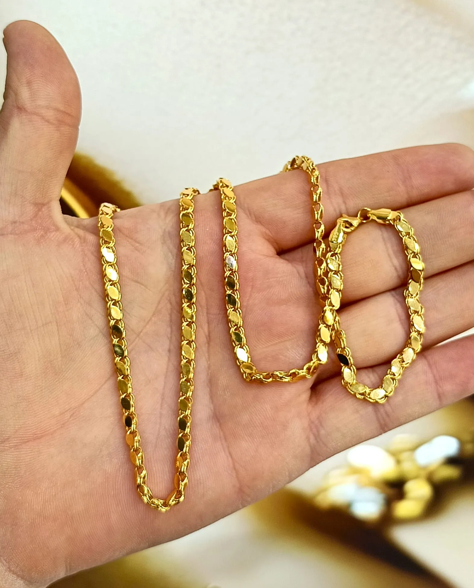 Favori Marka Pullu Model Zincir 50CM