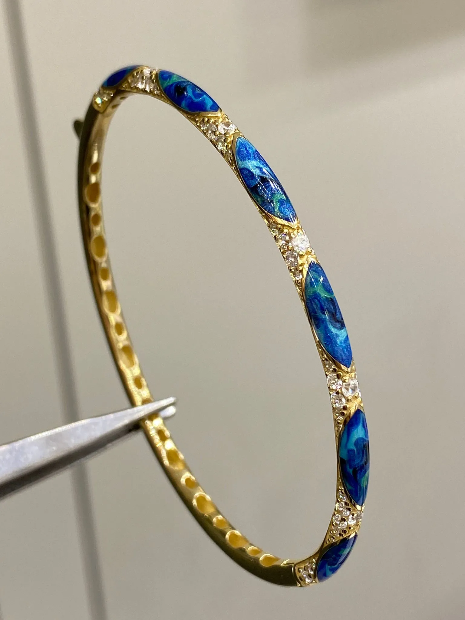 Favori Marka Mavi Manevi Model İtalyan Kelepçe