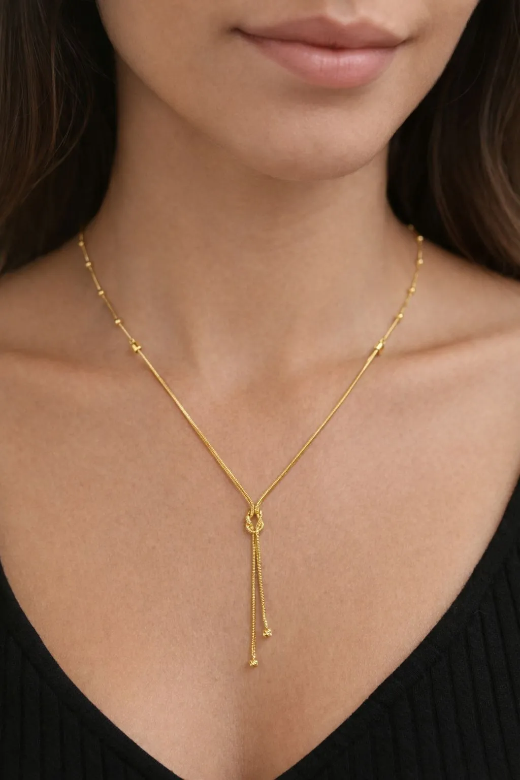 Favori Marka Dorikalı Aşk Düğümü Model Kolye 45 Cm