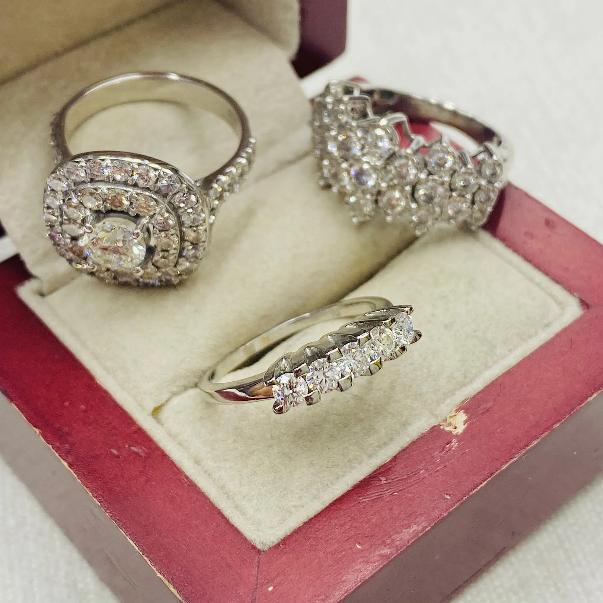 ZEN Marka Pırlanta Taşlı Beş Taş Yüzük