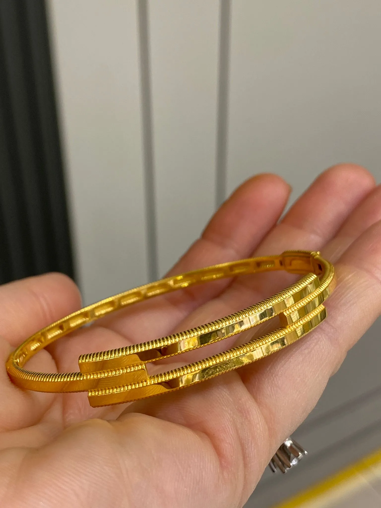 22 Ayar Çift Sıralı Kaburga Model Kelepçe