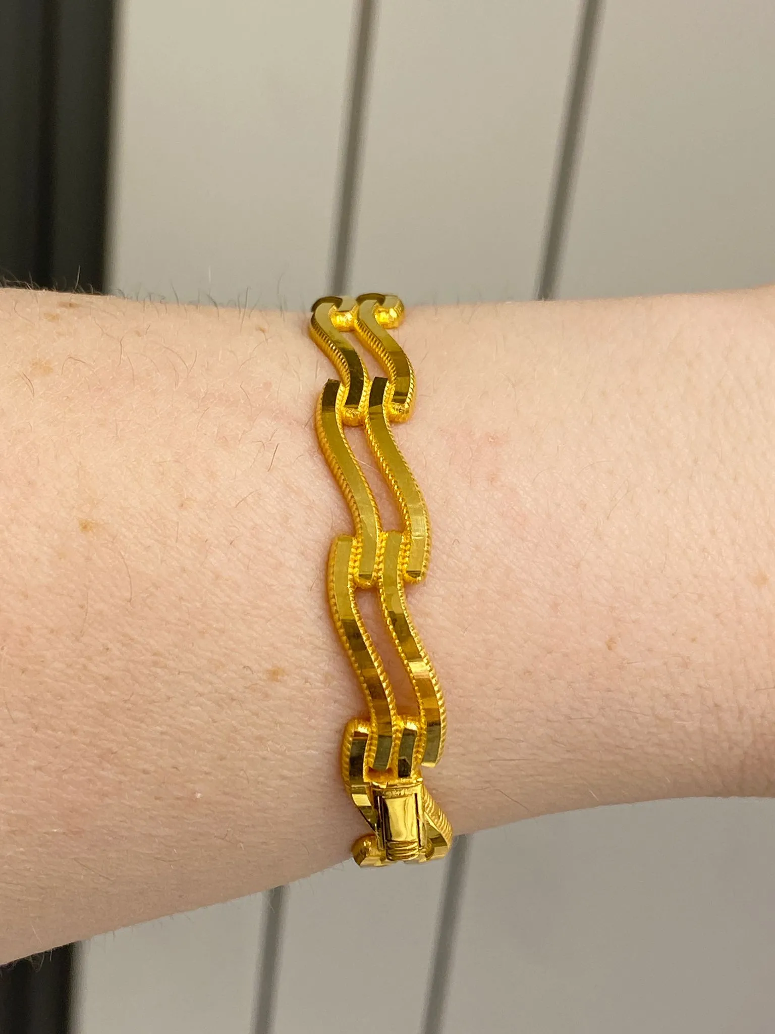 22 Ayar Çift Sıralı İtalyan Model Kelepçe