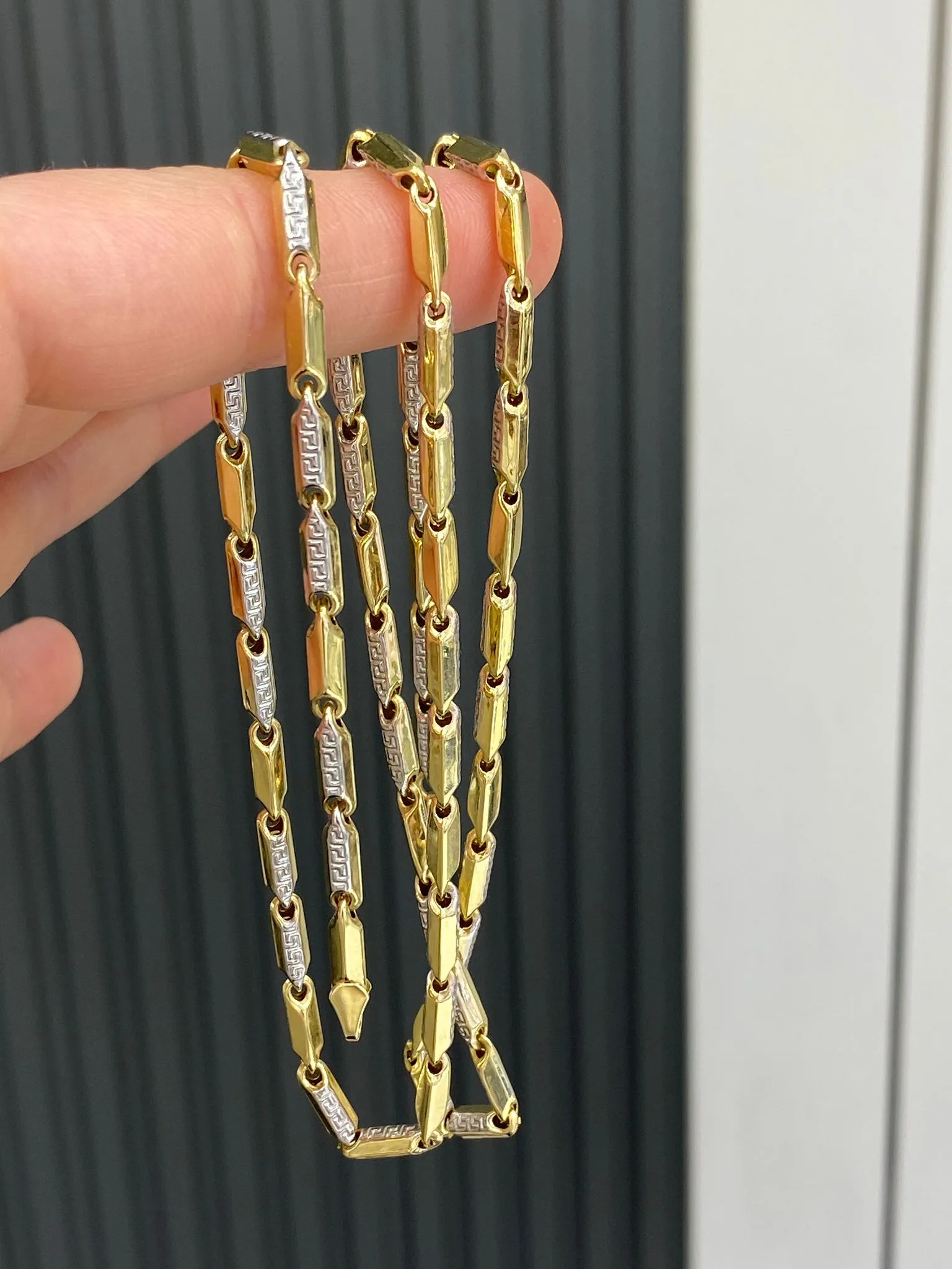 Favori Marka İki Renkli İtalyan Model Zincir 