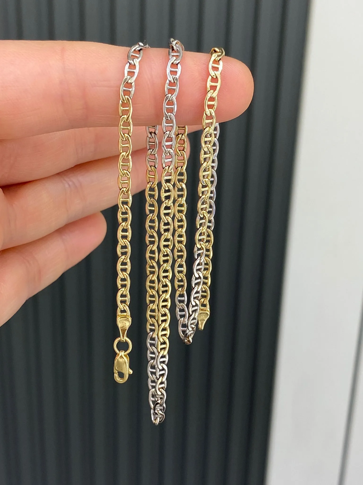 Favori Marka Çift Renkli İtalyan Model Zincir