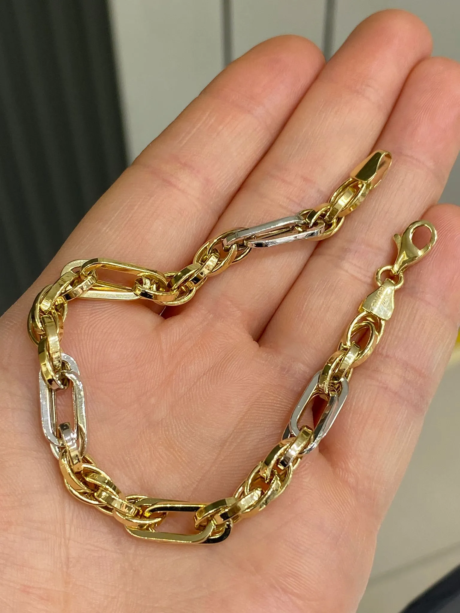 Favori Marka Çift Renk İtalyan Bileklik