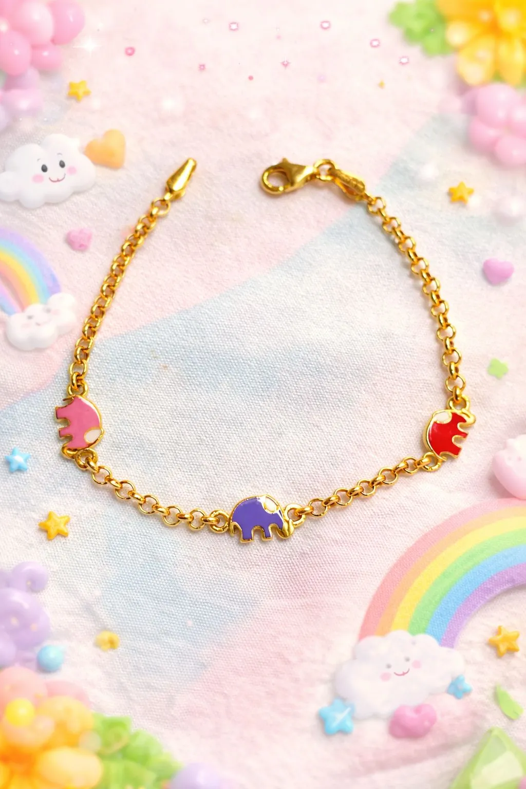 Favori Marka Renkli Modeli Çocuk Model Bileklik