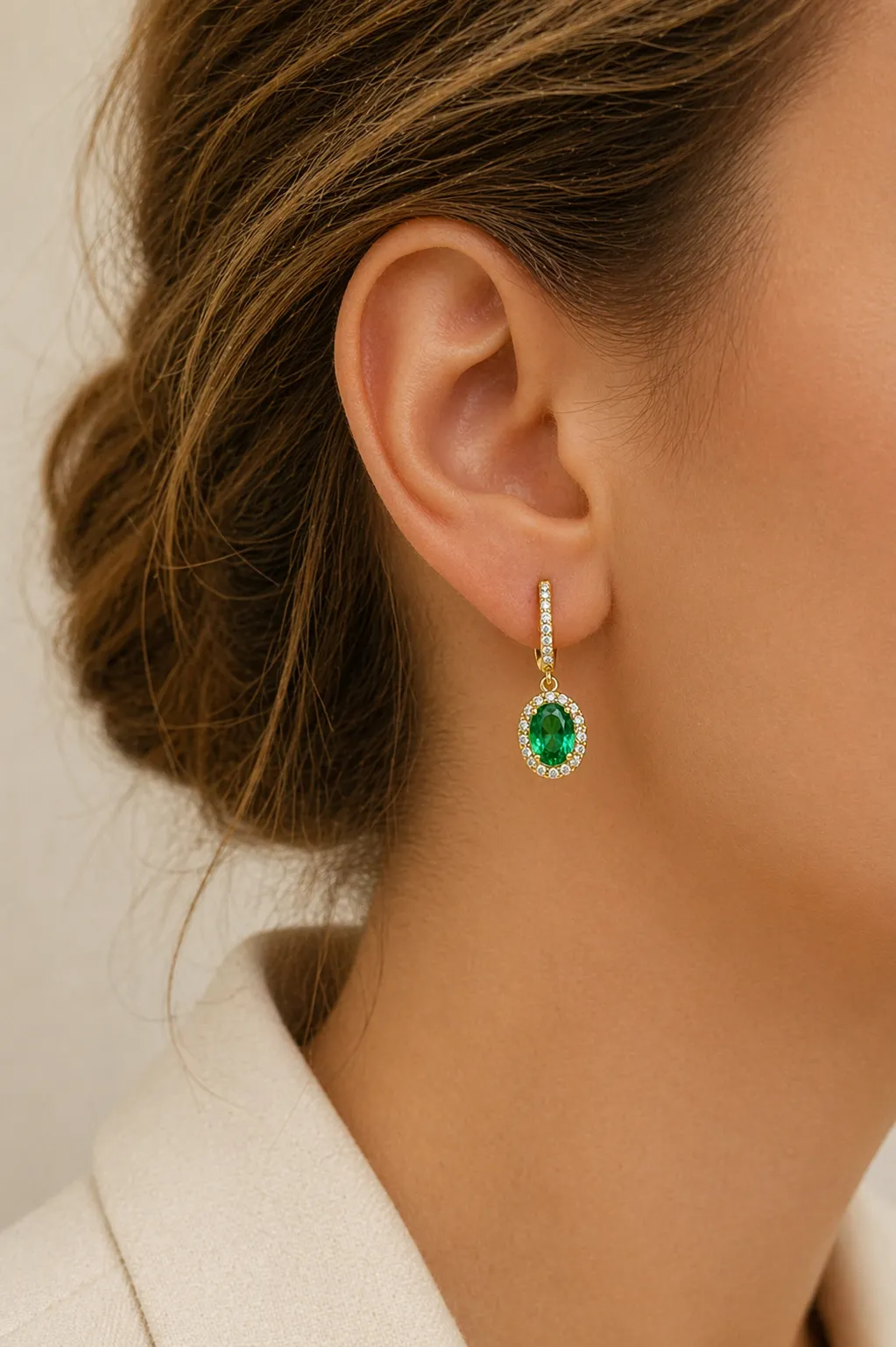 Favori Marka Sarkıntılı Yeşil Taşlı Yüzük