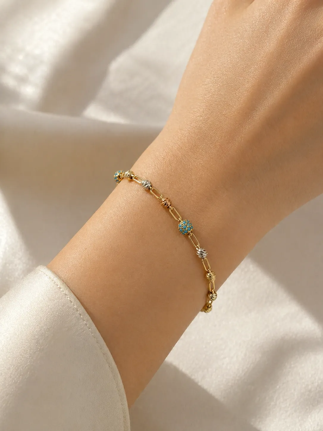 Favori Marka Dorikalı Firuze Taşlı Bileklik