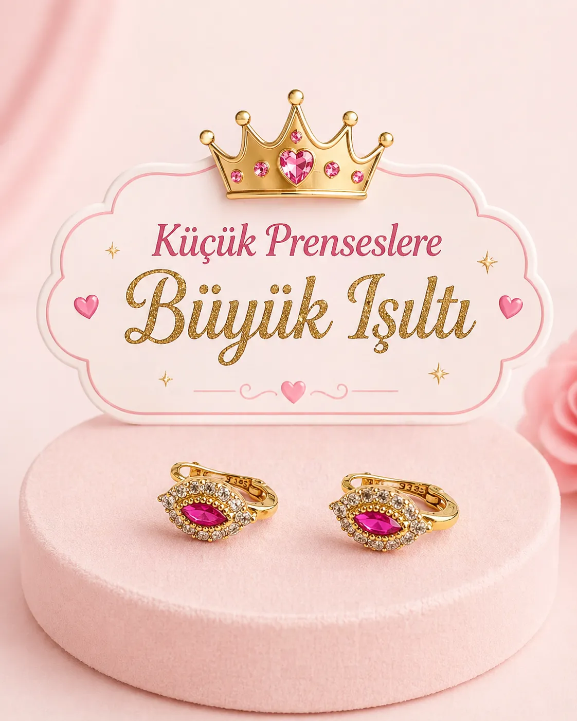 8 Ayar Çocuk Model Küpe