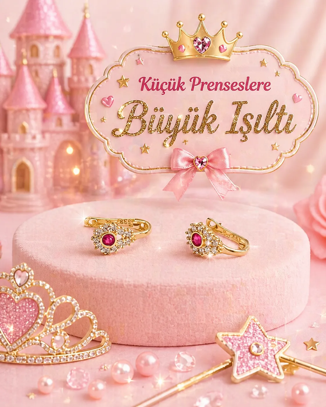 8 Ayar Çocuk Model Küpe