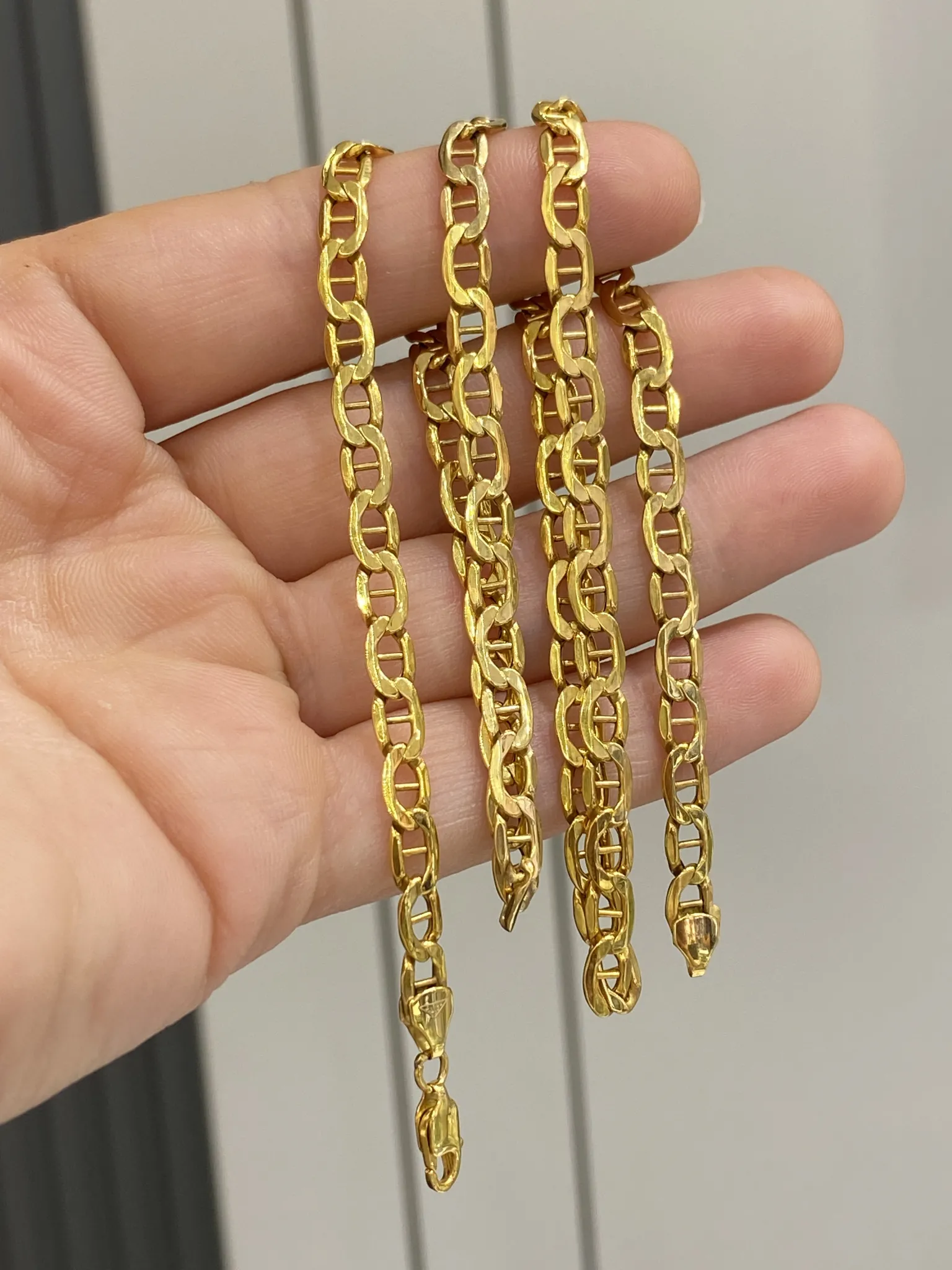8 Ayar  İtalyan Model Zincir 55 Cm