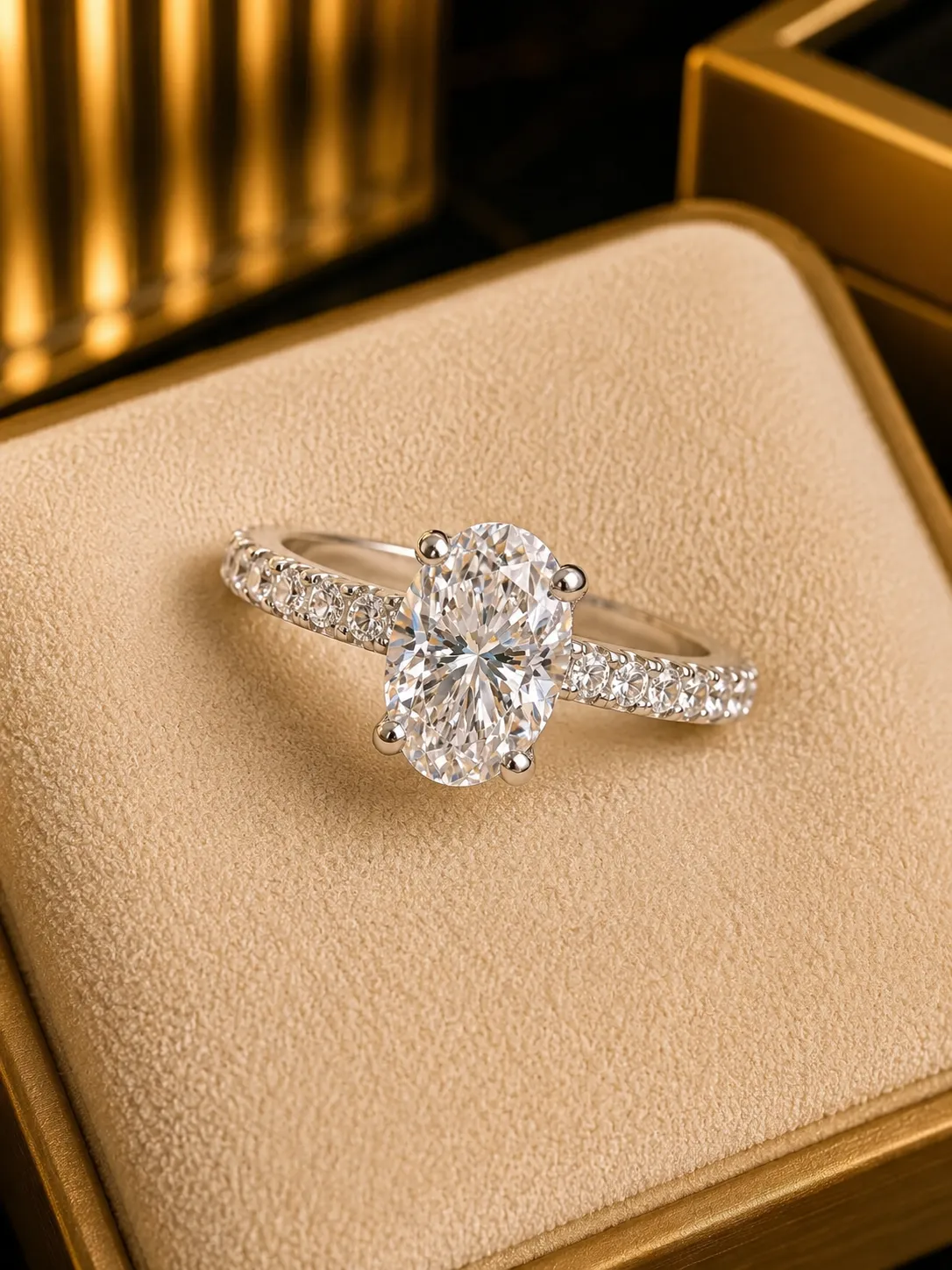 Favori Marka Oval Taşlı Model Yüzük