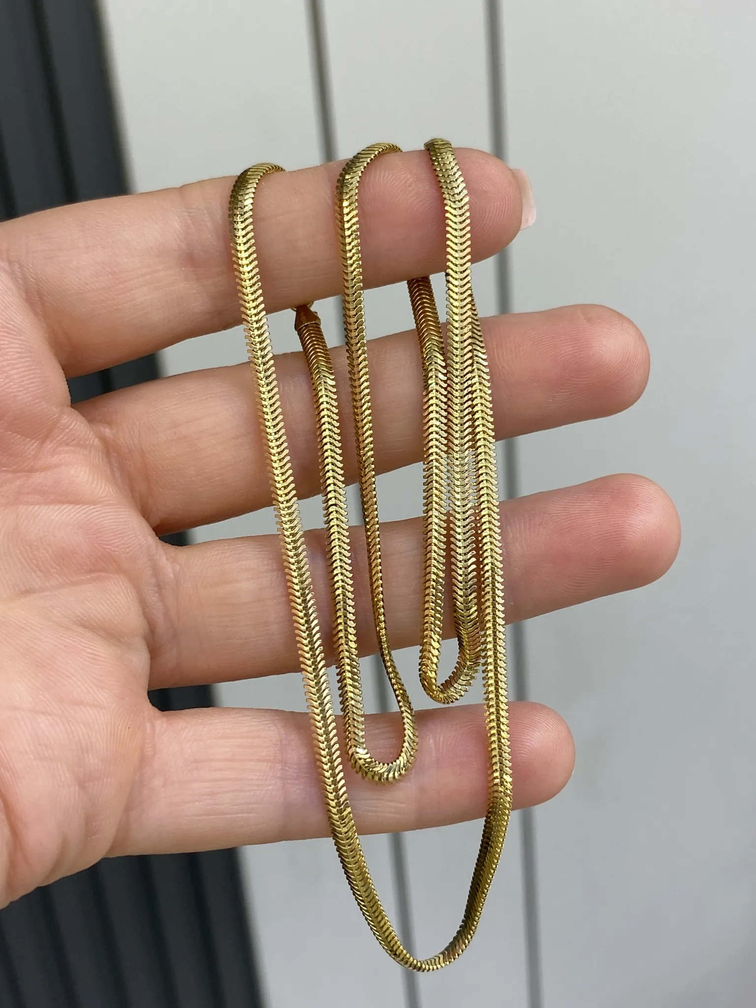 Favori Marka Balık Sırtı Model Zincir 55 Cm